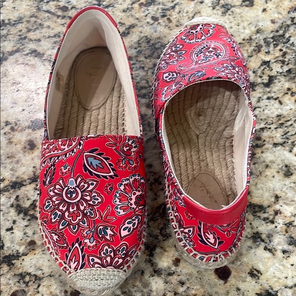 Boden Red Espadrilles with Paisley Pattern - Picture 1 of 6